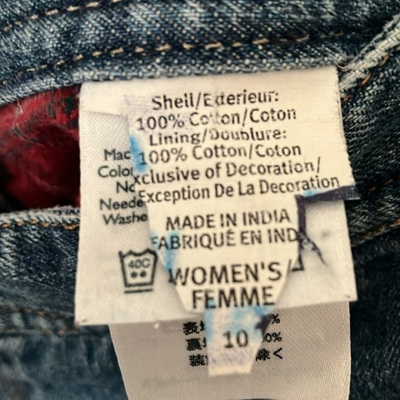 Eddie Bauer: Red Flannel Lined- 100% cotton- Relaxed Jeans- 10 - Picture 3 of 16